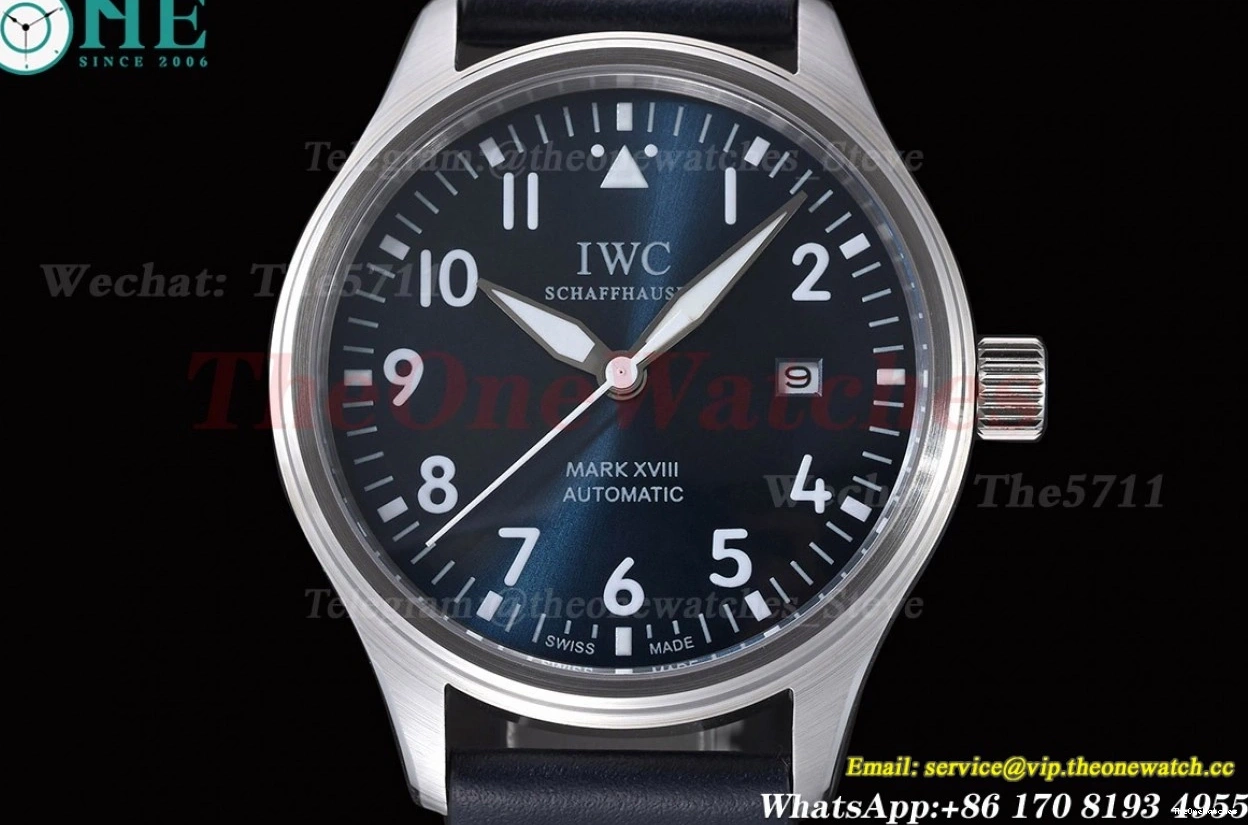 LE Mark SS XVIII Dial MY8215 GDF Blue 40mm 0330